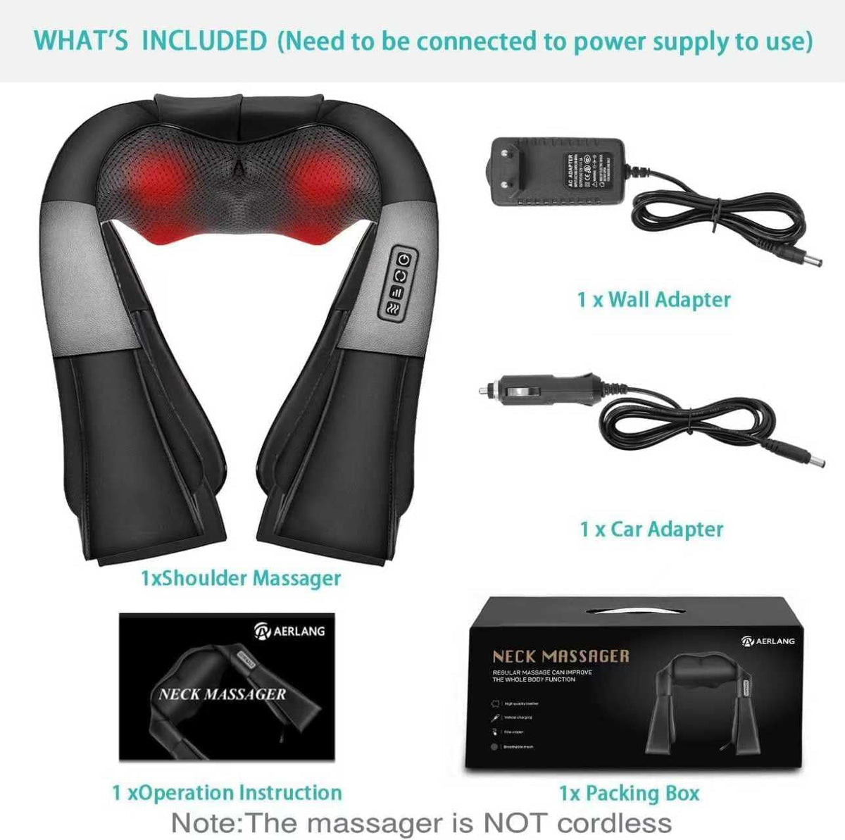 Unwind Nook heated shiatsu neck and back massager